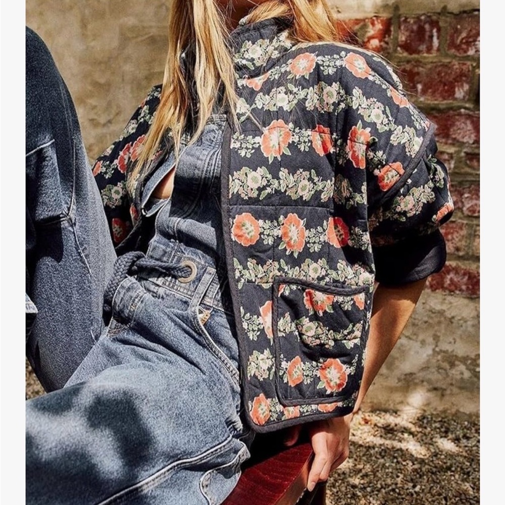 Amazon Blue Floral Jacket
